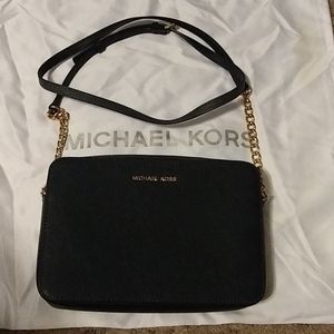 Michael Kors Navy Leather Handbag
